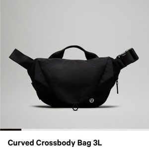Curved crossbody bag 3L
